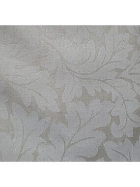 Cream Jacquard Fabric Subtle Leaf Pattern 1/2 yard x 46" Sewing Material